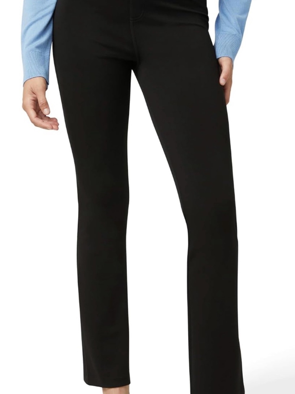 NWT HUE Black Double Soft Jersey Pants Large
